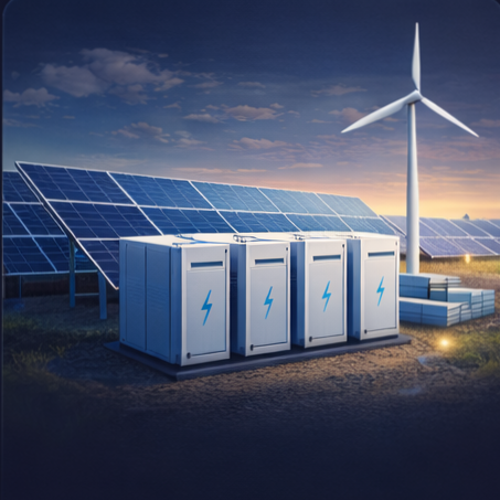 Hybrid DSE - Co-located solar and battery system